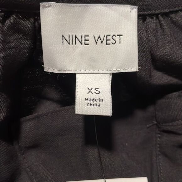 Nine West- Drapey Utility Jacket in Mineral Black- Zip Closure- Size X-S- NWT - Picture 11 of 14